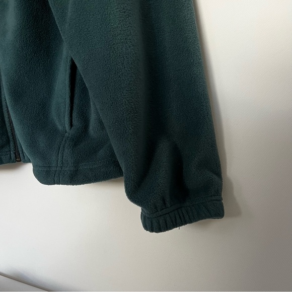 Columbia Men's Fleece Jacket Size XL Green Front Zip Closure Comfy Soft - Picture 6 of 9